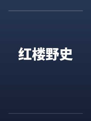 红楼野史封面