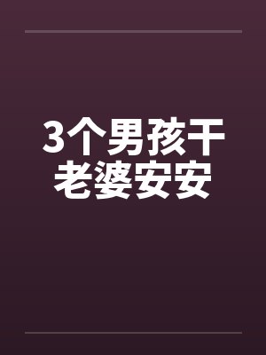 3个男孩干老婆安安封面