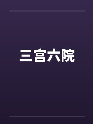 三宫六院封面