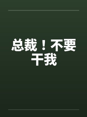 总裁！不要干我封面