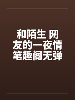 和陌生 网友的一夜情笔趣阁无弹窗封面