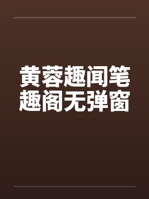黄蓉趣闻笔趣阁无弹窗封面
