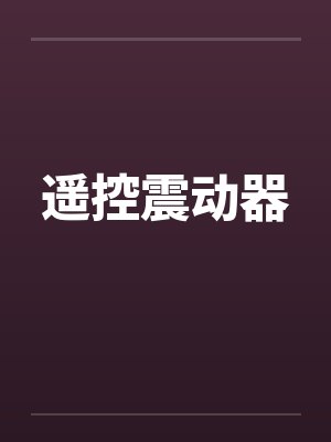遥控震动器封面