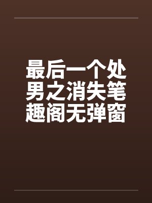 最后一个处男之消失笔趣阁无弹窗封面