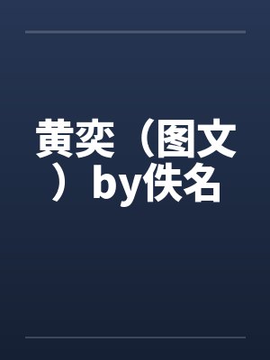 黄奕（图文）by佚名封面