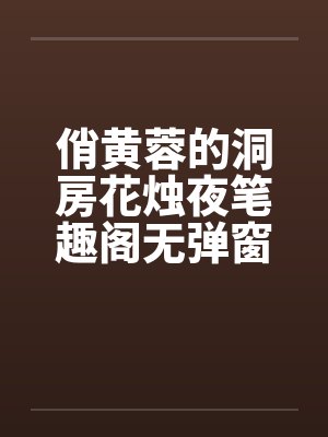 俏黄蓉的洞房花烛夜笔趣阁无弹窗封面