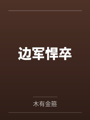 边军悍卒封面