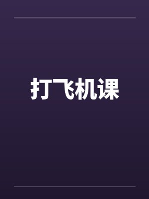 打飞机课封面