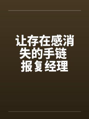 让存在感消失的手链 报复经理封面