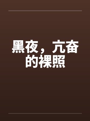 黑夜，亢奋的裸照封面