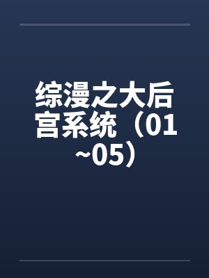 综漫之大后宫系统（01~05）封面