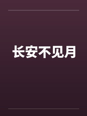 长安不见月封面
