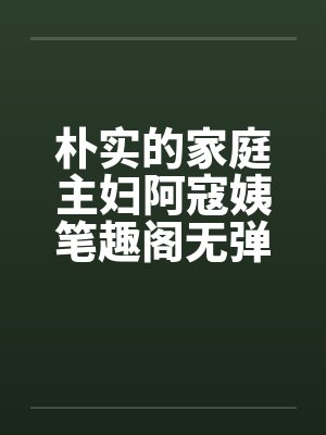 朴实的家庭主妇阿寇姨笔趣阁无弹窗封面