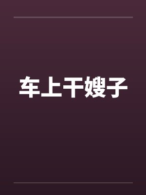 车上干嫂子封面