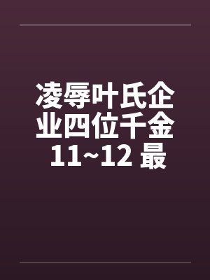 凌辱叶氏企业四位千金 11~12 最终章封面