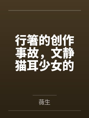 行箸的创作事故,文静猫耳少女的蜜臀惩罚日记~写黄文的代价是被打到高潮失禁~屁股、乳头、屁眼、小穴的全封面