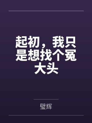 起初，我只是想找个冤大头封面