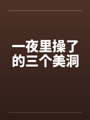 一夜里操了的三个美洞封面
