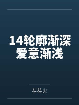 14轮廓渐深爱意渐浅封面