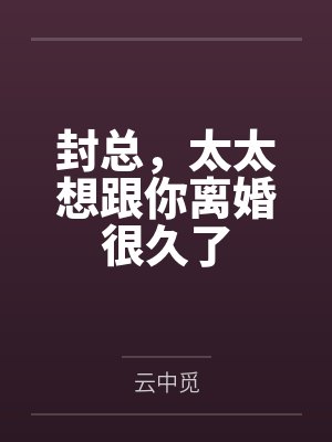 封总，太太想跟你离婚很久了封面