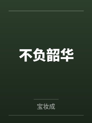 不负韶华封面