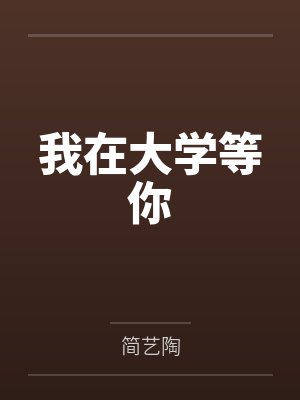 我在大学等你封面