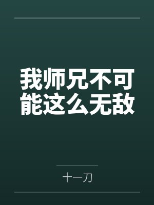 我师兄不可能这么无敌封面