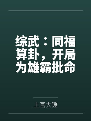 综武：同福算卦，开局为雄霸批命封面