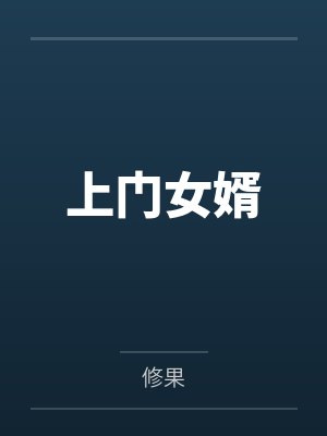 上门女婿封面