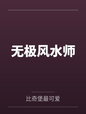无极风水师封面