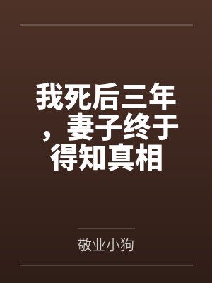 我死后三年,妻子终于得知真相封面