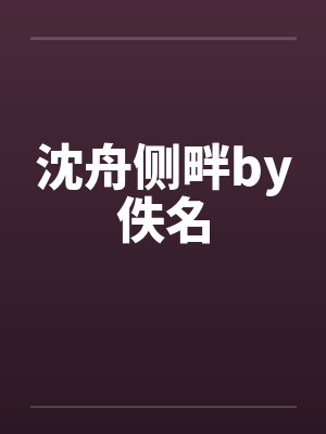 沈舟侧畔by佚名封面