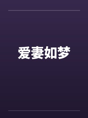 爱妻如梦封面