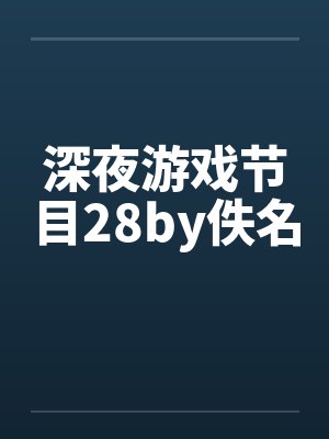 深夜游戏节目28by佚名封面