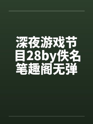 深夜游戏节目28by佚名笔趣阁无弹窗封面