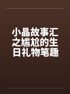 小晶故事汇之尴尬的生日礼物笔趣阁无弹窗封面
