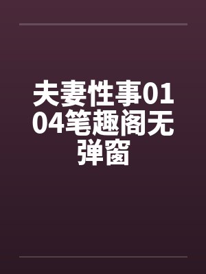 夫妻性事0104笔趣阁无弹窗封面