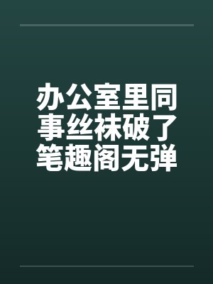 办公室里同事丝袜破了笔趣阁无弹窗封面