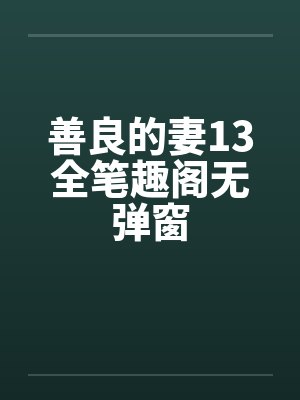 善良的妻13全笔趣阁无弹窗封面