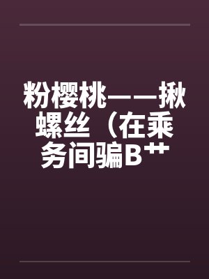 粉樱桃——揪螺丝（在乘务间骗B艹）by佚名封面