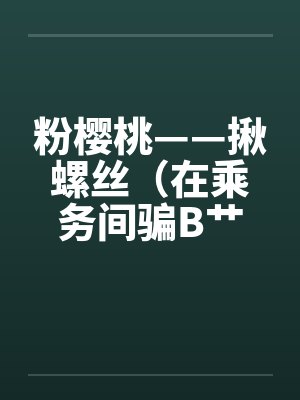 粉樱桃——揪螺丝（在乘务间骗B艹）笔趣阁无弹窗封面