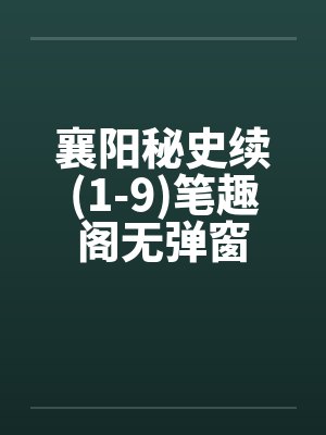襄阳秘史续(1-9)笔趣阁无弹窗封面
