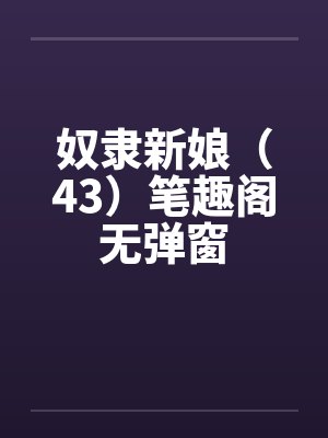 奴隶新娘（43）笔趣阁无弹窗封面