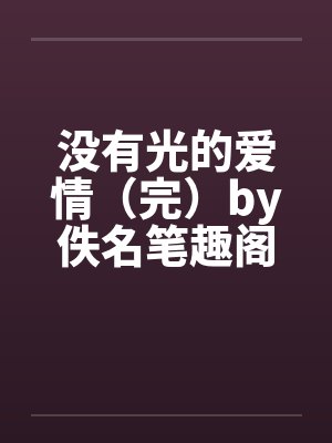 没有光的爱情（完）by佚名笔趣阁无弹窗封面