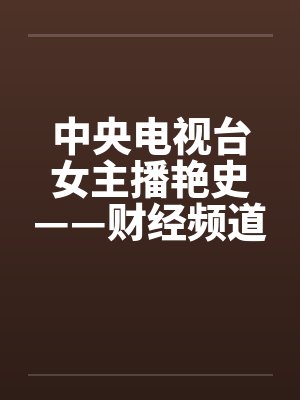 中央电视台女主播艳史——财经频道王小丫篇（完）笔趣阁无弹窗封面