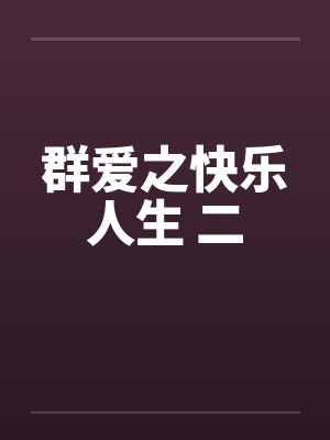 群爱之快乐人生 二封面