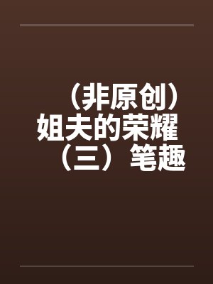 （非原创）姐夫的荣耀（三）笔趣阁无弹窗封面