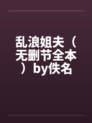 乱浪姐夫（无删节全本）by佚名封面