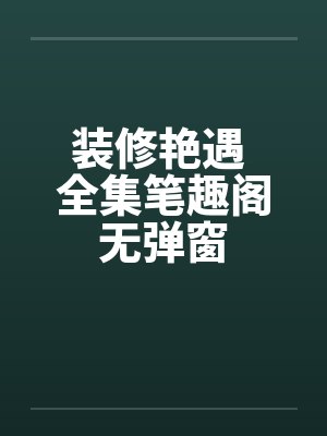 装修艳遇 全集笔趣阁无弹窗封面