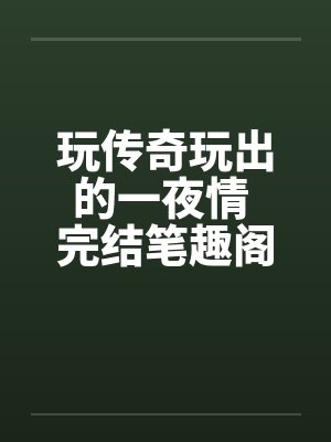 玩传奇玩出的一夜情 完结笔趣阁无弹窗封面